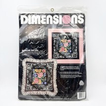 1990 Dimensions BLOSSOMS AND LACE Crewel Embroidery Kit #1379 Roses Pill... - £24.03 GBP