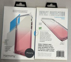Bodyguardz Harmony Impact Protection Pink Phone Back Case For Apple iPhone XR - £7.16 GBP