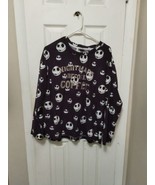 Disney The Nightmare Before Coffee Christmas Womens Long Sleeve Pajama T... - $15.74