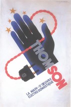 Thomson Electro Domestique 1931 - Cassandre (Art Deco Advert)- Framed pi... - $32.50