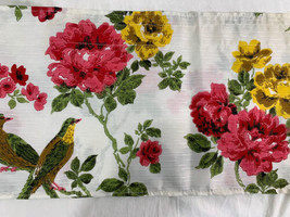 2 Vintage Mid-Century Floral Kitchen Valance Panels RED YELLOW BROW GREE... - €17,22 EUR