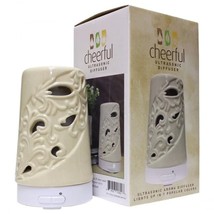 Cheerful Ultrasonic Aroma Diffuser Lights up in 7 Colors  2 mist modes ~NEW~ - £19.32 GBP