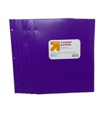 Set Of 6 Folders - Up&amp;Up Purple Folder for School, Office, College - £4.02 GBP