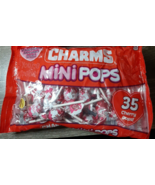 Charms Mini Pops Valentines Day Suckers1 Bag Of 35 Cherry Suckers-NEW-SH... - $18.69