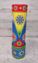 Vintage Schylling Tin Kaleidoscope Classic Toy Colorful Geometric Patter... - $6.18