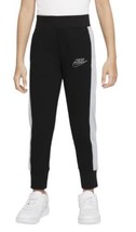 Nike Girls Little Kids&#39; Sweatpants Pants Size 5 Black/Gray 361267-023 - £29.85 GBP