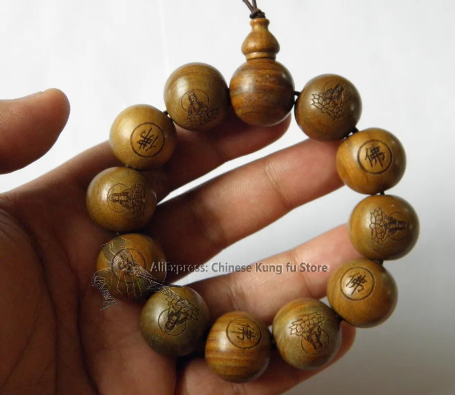 2cm Shaolin Buddhist Monk Sandal celet Buddhism Prayer Beads - £88.07 GBP