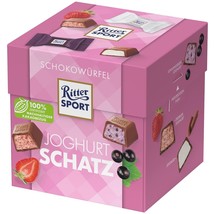 Ritter Sport Schokowürfel Yoghurt chocolates-GIFT Box 176g --damaged- Free Ship - £10.37 GBP