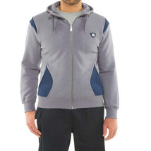 Jordan Mens Full Zip Hoodie Color:Grey/Navy Blue Size:Large - £107.41 GBP