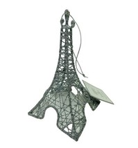 Silver Tree Silver Christmas Ornament Wire Eiffel Tower  - £7.31 GBP