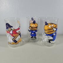 Big Mac and Pirate Glass Set of 3 Vintage 1970s McDonalds Glasses  - £14.85 GBP