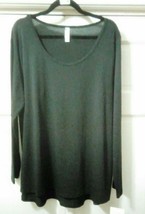 Nwt Lularoe Llr Size 2XL Lynnae Long Sleeve Summer Solid Black #49 - £24.02 GBP