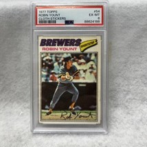 1977 Topps Cloth Stickers #54 Robin Yount  PSA EX-MT 6 Graded Card Rare - £52.30 GBP