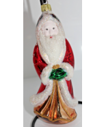 1996 Santa&#39;s Best European Style Mouth Blown Glass Christmas Ornament Santa - €7,57 EUR