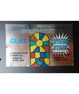Glas Crystal Stain Store Display Hobby Shop Advertising Man Cave She Shed - $748.98 MXN