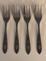 Amefa Stainless Inox Holland Lot of 4 Pastry Forks 5.25&quot; each - $14.73