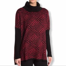 Joseph A red printed cowl neck sweater XS new - £19.50 GBP