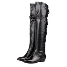 Genuine Leather Women Boots Over The Knee High Warm Women Winter Boots Warm Snow - £75.27 GBP