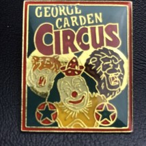 George Carden Circus Pin Creepy Clown Lion Tiger Vintage - $12.95