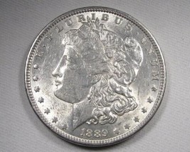 1889 Silver Morgan Dollar CH AU Coin AN601 - £38.77 GBP