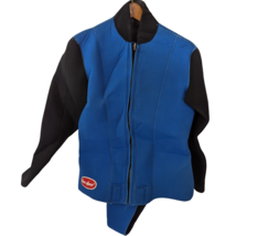 Ocean Apparel 2mm Neoprene Scuba Long Sleeve Front Zip Jacket Wetsuit size L - £19.61 GBP