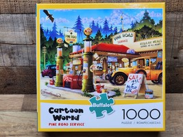 Buffalo CARTOON WORLD Jigsaw Puzzle - PINE ROAD SERVICE - 1000 Piece - F... - $18.97