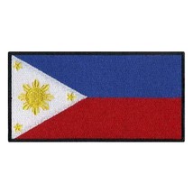 PHILIPPINES FLAG IRON ON PATCH 3&quot; Embroidered Filipino Pride Three Stars... - $4.95