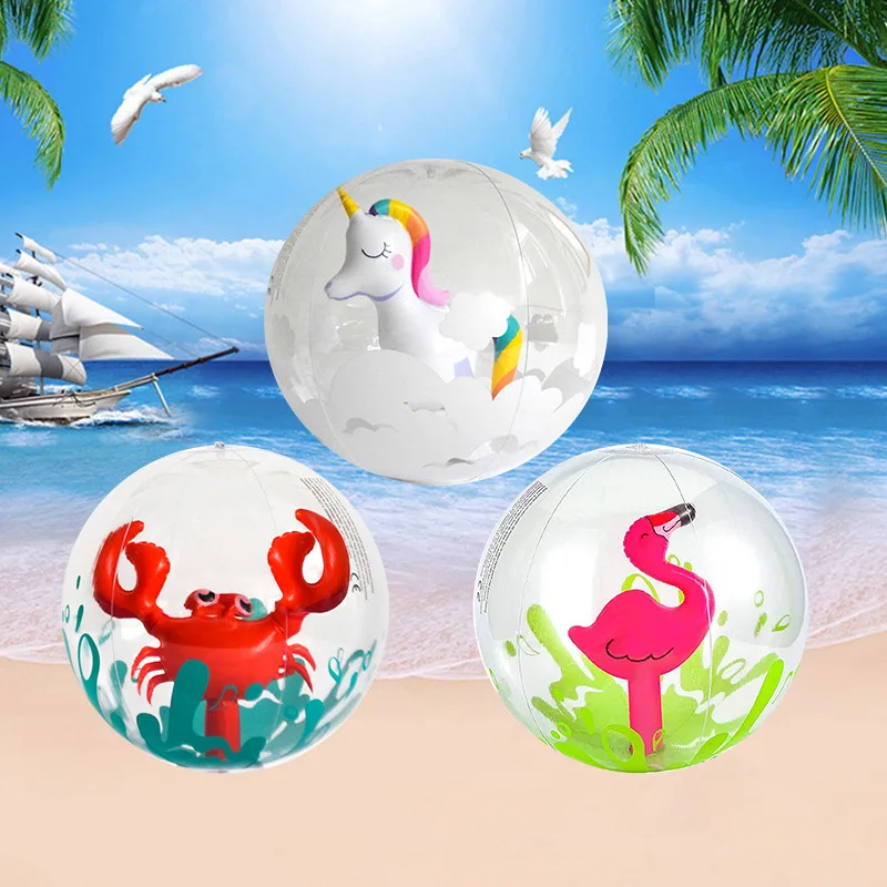 30cm Colorful Inflatable Ball Swimming Pool Play Party Water Game Balloon Bea - £15.66 GBP