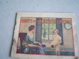 Vintage 1910s Advertising Booklet Hints for Housekeepers - £14.71 GBP