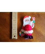 VTG Amscan Honeycomb Santa Table Decoration Small 5&quot; Denmark Kitschy Can... - $9.50
