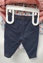 Carter's Just One You Baby Girls' Newborn Floral Sherpa Top & Bottom Set NWT image 4