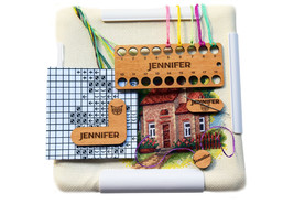 Cross stitch kit Floss organizer Needle minder magnet Pattern Minder Counter - £30.28 GBP