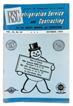 1953 October RSC Refrigeration Service &amp; Contracting Magazine Volume 21 ... - £27.68 GBP