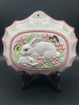 Vintage Ceramic CBK Ltd Rabbits Bunnies Mold Wall Decor Easter Cottagecore Farm - $12.19