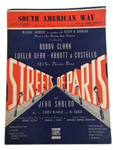 SOUTH AMERICAN WAY Sheet Music (1939) Abbott &amp; Costello Buddy Clark - $11.83