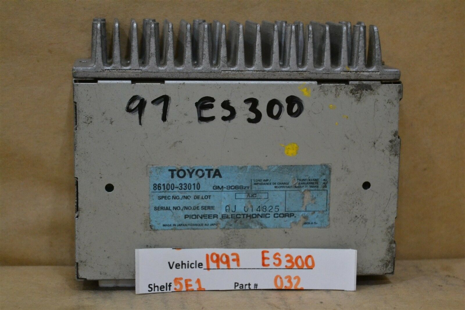 1997-2001 Lexus ES300 Pioneer Radio Amplifier AMP 8610033010 Module 32 5E1 - £7.49 GBP