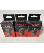 Lot 3 Genuine Sharp UX-C80B Black Ink Cartridge UX-B750 UX-B800SE UX-D12... - $26.72