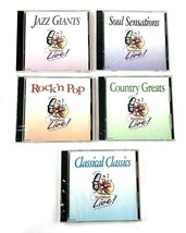 Lot of 5 NatWest Live! In Tune With You CDs: Rock&#39;N Pop, Country, Jazz, Soul - £9.55 GBP