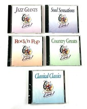 Lot of 5 NatWest Live! In Tune With You CDs: Rock&#39;N Pop, Country, Jazz, Soul - £9.57 GBP