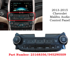 23168356 545290509 2013-2015 Chevrolet Malibu Radio Control Panel - $44.54