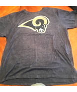 Rams blue color short sleeved shirt. NFL Team Apparel. Size XXL. - $15.00