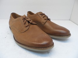 Clarks Men&#39;s Raharto Plain Oxford Casual Dress Shoe Tan Size 9M - $49.87