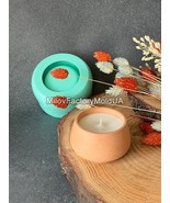 Candle jar mold Concrete Bowl Silicone Mold Candle vessel silicone mold - £22.75 GBP