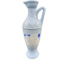 Vintage Jim Beam Decanter Blue Milk Glass Plato Socrates Aristotle Greek... - £15.33 GBP