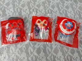 McDonalds Happy Meal Captain America Shield Red Hulk Diamondback Lot Of 3 - $8.95