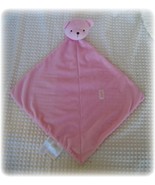 Carters Just One Year Precious First Security Blanket Lovey Plush Pink B... - $9.49