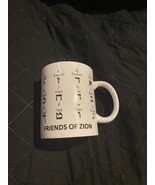 Friends of Zion coffee mug with Hebrew alphabet - $27.44 CAD