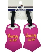 American Tourister 2 Pack Luggage Tags &quot;Pink Swimsuit&quot; - New! - £4.73 GBP