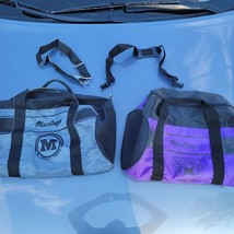 Lot 2 Vintage MacGregor Gym Duffle Nylon Bag Purple &amp; Gray - $44.96