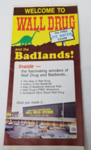 Wall Drug Badlands South Dakota Brochure 1980 Store Map Free Ice Water - £11.96 GBP